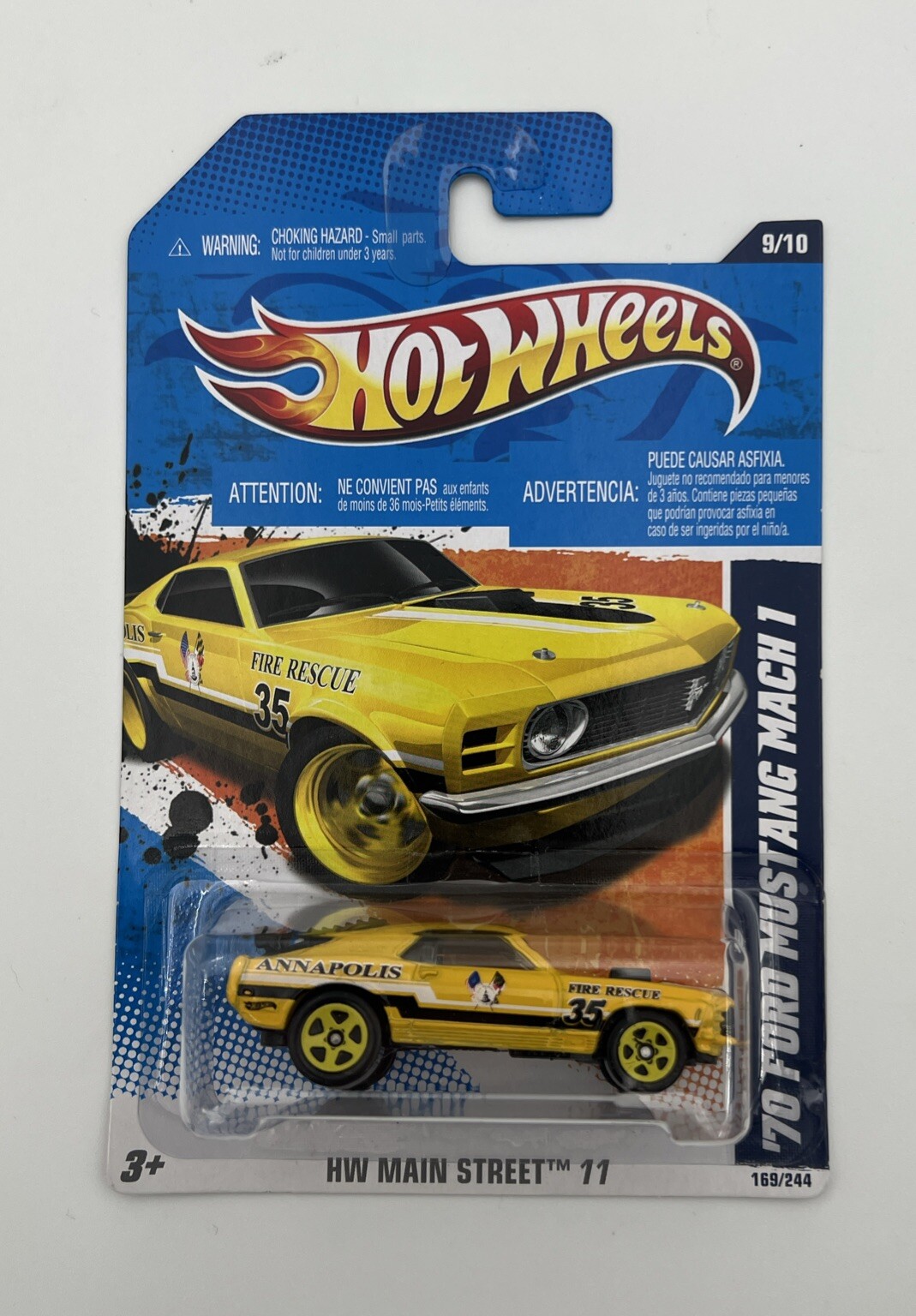 HOT WHEELS 2011 ‘70 Ford Mustang Mach 1 International Card Rare