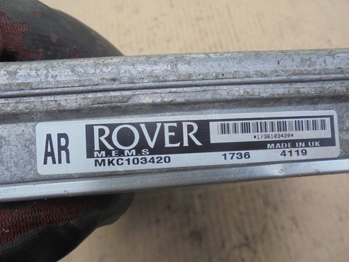 ROVER 100 / METRO 1996 1.4 8V MPI MANUAL ENGINE ECU MKC103420 AR - Bild 2 von 10