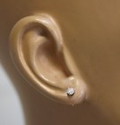 14k yellow gold .32ct round diamond stud earring SINGLE EARRING NOT A PAIR — photo 9