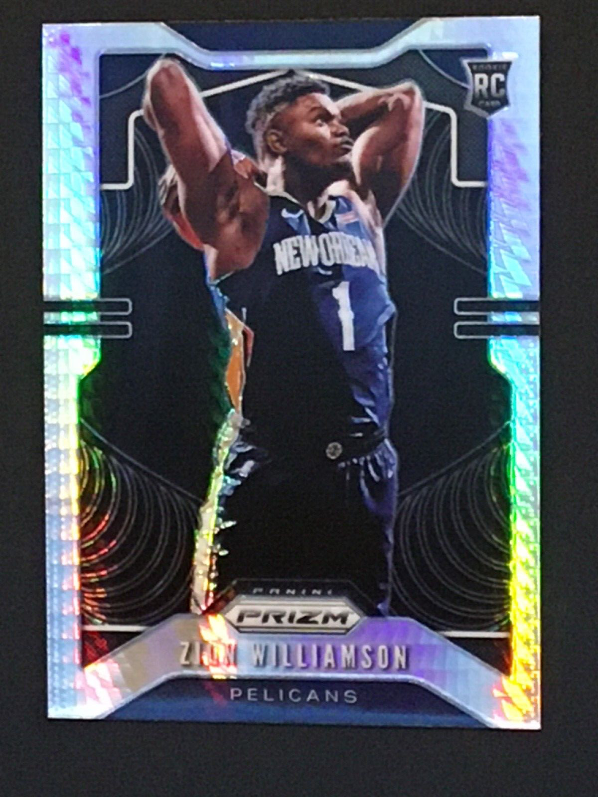 2019-20 Panini Prizm Zion Williamson Hyper Prizm #248 RC