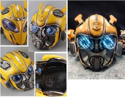 US! Bumblebee Mask AUTOKING 1:1 Helmet Wearable Voice-control Cosplay Gift