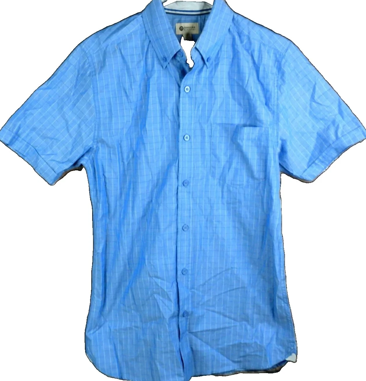 Haggar Cotton Short Sleeve Casual Button-Down Shirts for Men