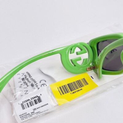GUCCI Couture 1325 Green GG Logo 009 Narrow Fashion Square  display picture 3