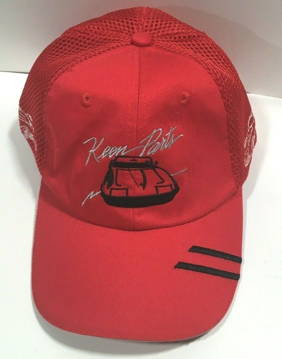 Cappello Berretto Keen Parts Corvette NASCAR Racing Maglia Rossa Stile Flex Fit Racing NASCAR