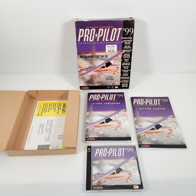 Pro Pilot '99 Flight Simulator, Dynamix (PC, 1998) 100% Complete 