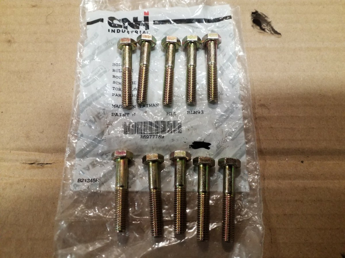 CNH Case Bolts M6 x 1.0 x 35mm CL8.8 Part# 86977789 (Quantity = 10 