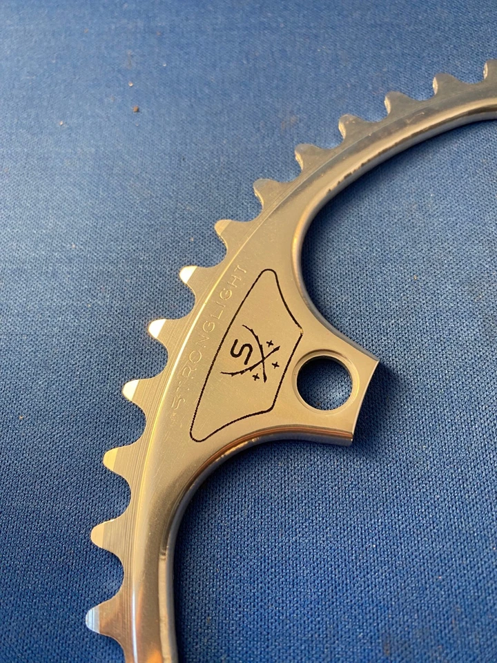 Stronglight Vintage 144 bcd Chainring 52 teeth NEW Campa boltcircle, SILVER - Image 2 of 4