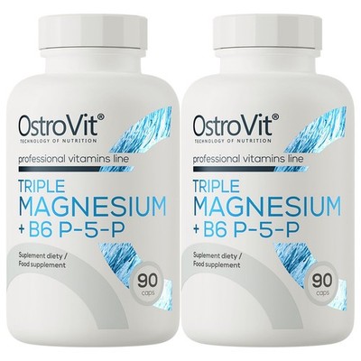 TRIPLE MAGNESIUM + VITAMIN B6 P-5-P   90 180 Kaps   Energie Knochenstärke Fokus