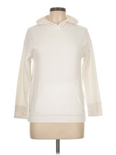 Old Navy Women Ivory Pullover Hoodie L