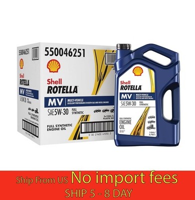 Shell Rotella MV Multi-Vehicle Full Synthetic 5W-30 ...1 Gallon (3 Pack) (a19.5)