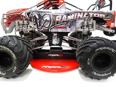 Primal RC Raminator Monster Truck Rotating Wooden Work/Display Stand
