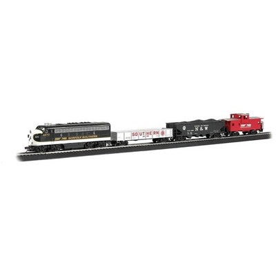 F7 Diesel Locomotive Freight Train Set - HO Scale