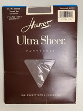 Vintage Hanes Ultra Sheer Pantyhose Size B Style 710 Control Top New