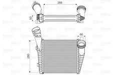 Ladeluftkühler VALEO 818814 Aluminium für VW TOUAREG 7LA 7L6 7L7 7P5 7P6 VAN TDI