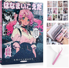 Tmtains 800 Pcs Japanese Sticker Book for Scrapbook Junk Journal Girl