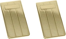 Stephanie Imports Set of 2 Chrome-Plated Stainless Steel Boxed Money Clip