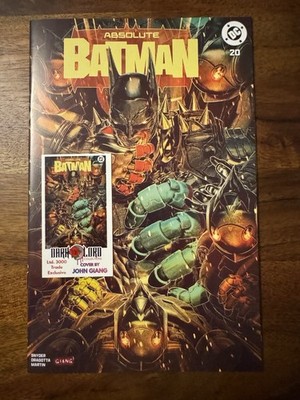 Absolute Batman #20 - John Giang Variant - Ltd to 3000 - DC Comics 2026 - NEW!