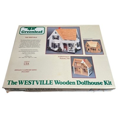 Vintage 1983 Westville Dollhouse Kit by Greenleaf Dollhouses DIY New Open Box 