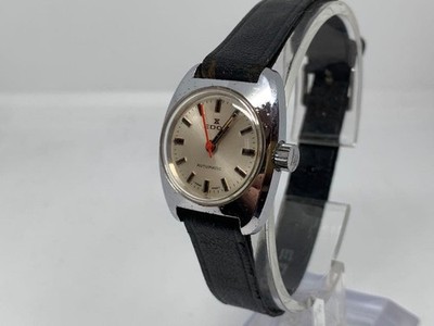 EDOX Womens Automatic Vintage Rare Dress Watch Timepiece Wrist 17cm