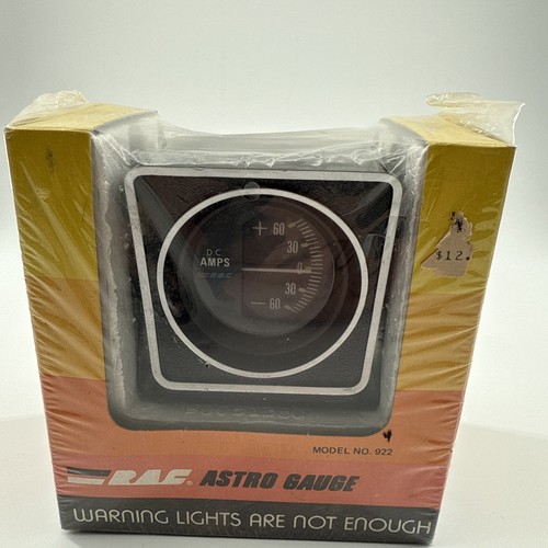 NOS Vintage RAC Astro Gauge AMPS Model 922 AUTOMOTIVE HOT ROD AMP - 第 2/8 張圖片