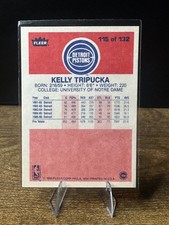1986-87 Fleer #115 Kelly Tripucka Detroit Pistons NBA Basketball Card