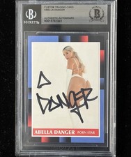 Abella Danger Signed Custom Trading Card Beckett Encapsulated Autograph GOAT COA