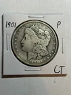 1901-P Morgan Silver Dollar $1 F/VF Better Date