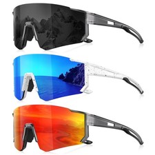 3 Pack Polarized Sunglasses for Men Women, Sports Mens Sunglasses with UV400 ...