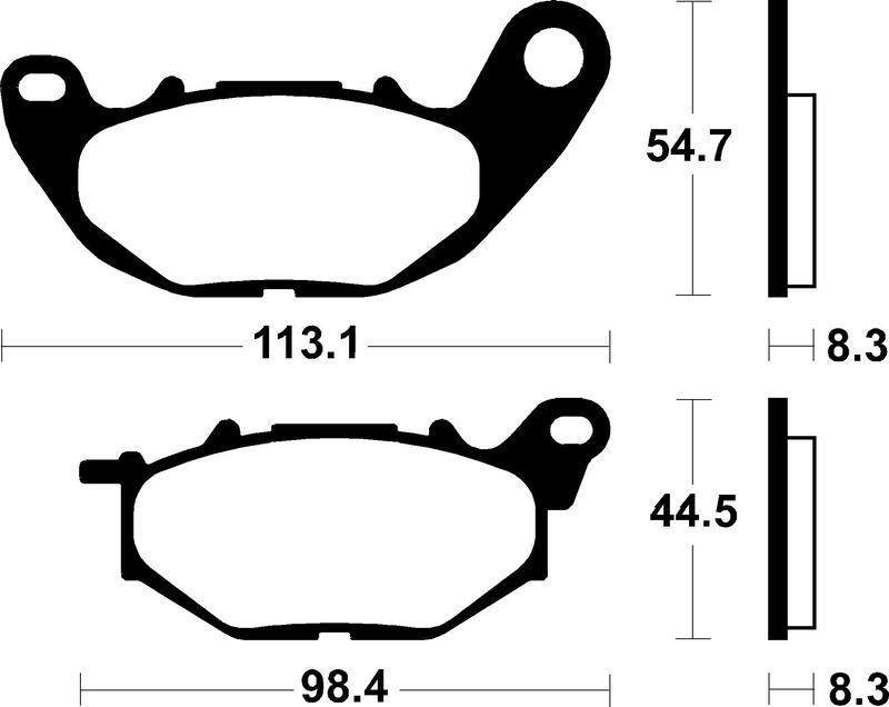 Plaquettes de frein TECNIUM métal fritté MF431 performance et endurance thermique