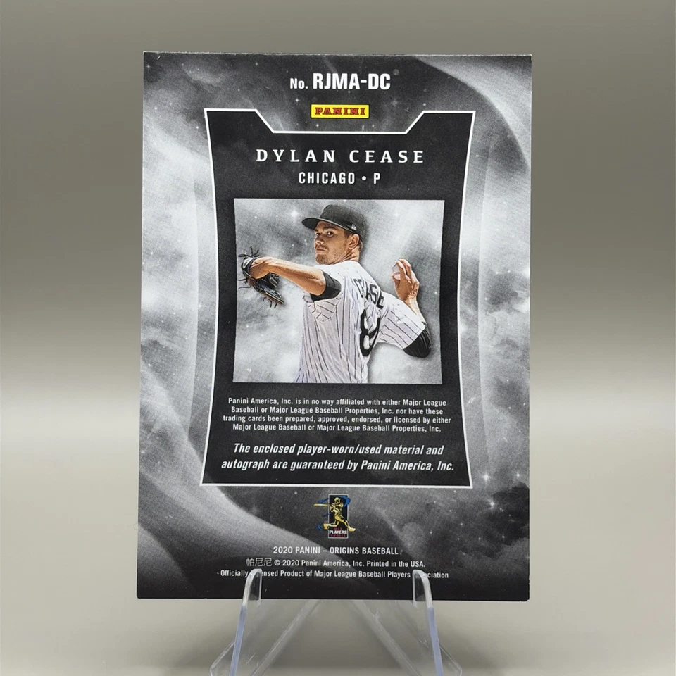 2020 Panini Chronicles Origins Rookie Jumbo Material Autographs Dylan Cease /99 - Image 3 of 3