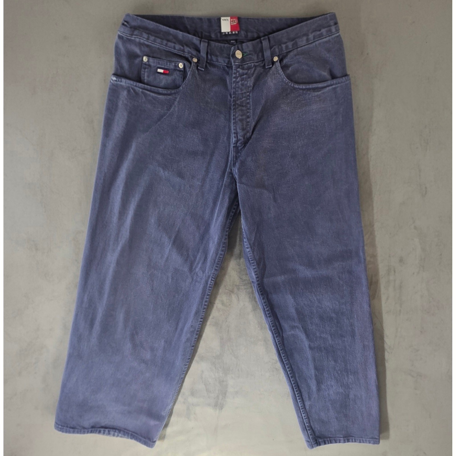 S 34x32 Faded Navy Blue Relaxed 90s Made Canada Vintage