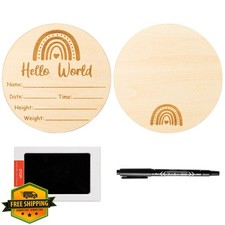 R HORSE Boho Rainbow Baby Birth Announcement Sign Keepsake