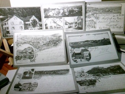 Taunus. Reproduktionen. 7 x  Ansichtskarte oder Reproduktionen alter Lithograpie