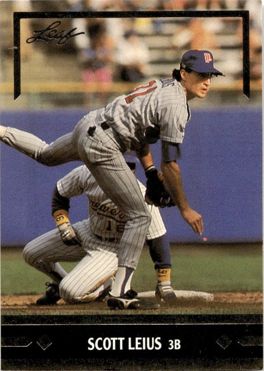 1991 Leaf #265 Scott Leius Gold Rookies TWINS
