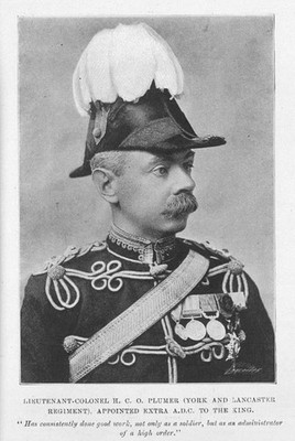 LT-COLONEL HERBERT PLUMER York & Lancashire Regiment - Antique Print 1901