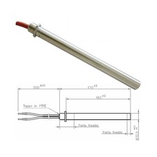 Resistenza Candeletta Stufa a Pellet 12,5mm 350W 170mm EDILKAMIN PALAZZETTI