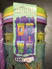 STITCH Disney Zak tumbler with Straw Everyday Smiles 4 Pack Lilo 626