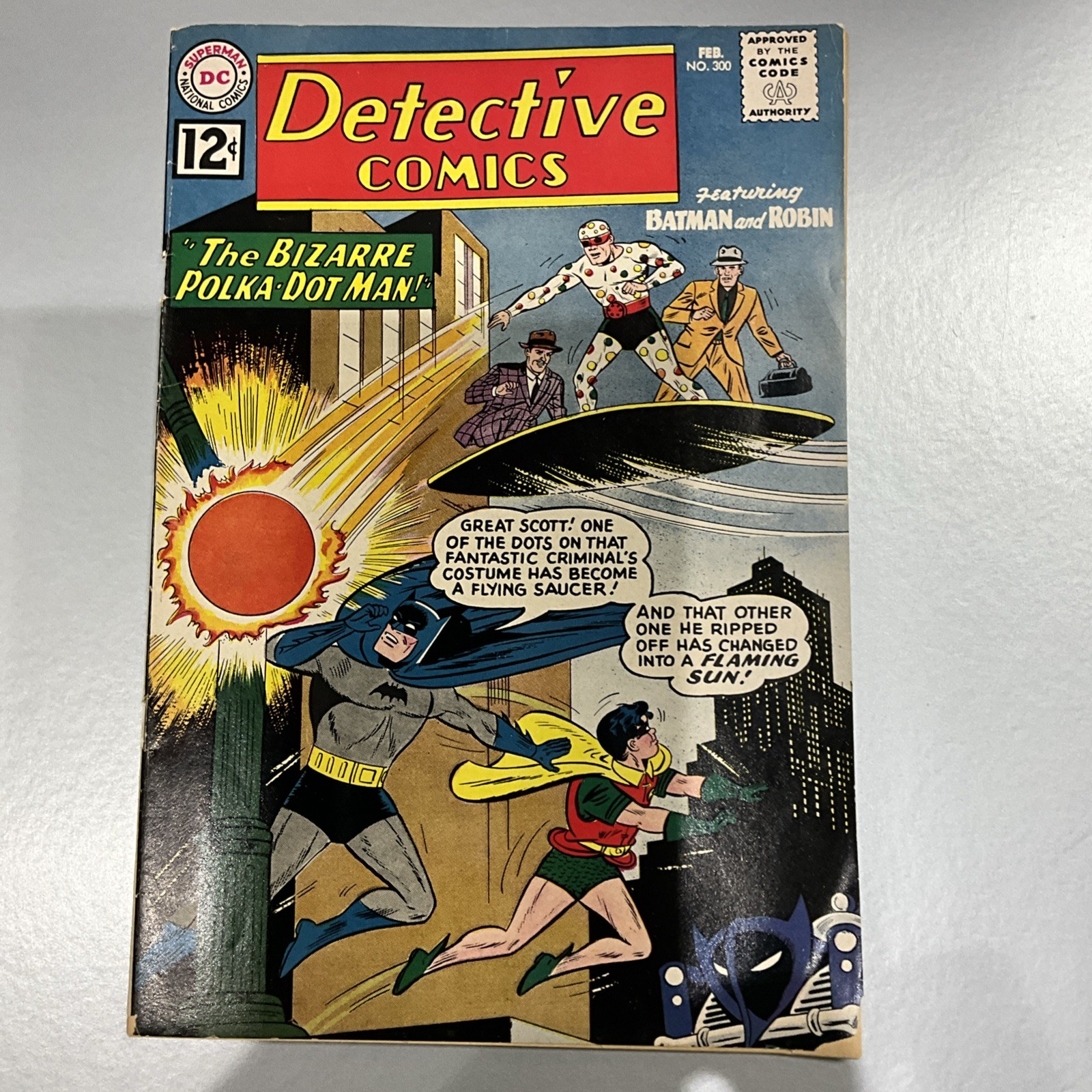 Detective Comics #300 Feb 1962 1st appearance of Polka-Dot Man Fine To Very Fine