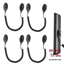 4pcs Magnetic Remote Control Holder with Tether Cord, Anti-Lost Holders Wall