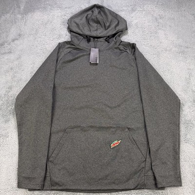 UNRL Crossover Hoodie II Mountain Dew Men L Charcoal Pullover Wicking