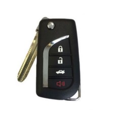 Remote Flip Key Fob For Toyota 4 Button 4d67 Chip Gq43vt20t Aftermarket