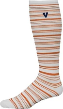 Two Feet Ahead Adult Ladie Woman's Striped Knee High Socks Virginia Cavaliers