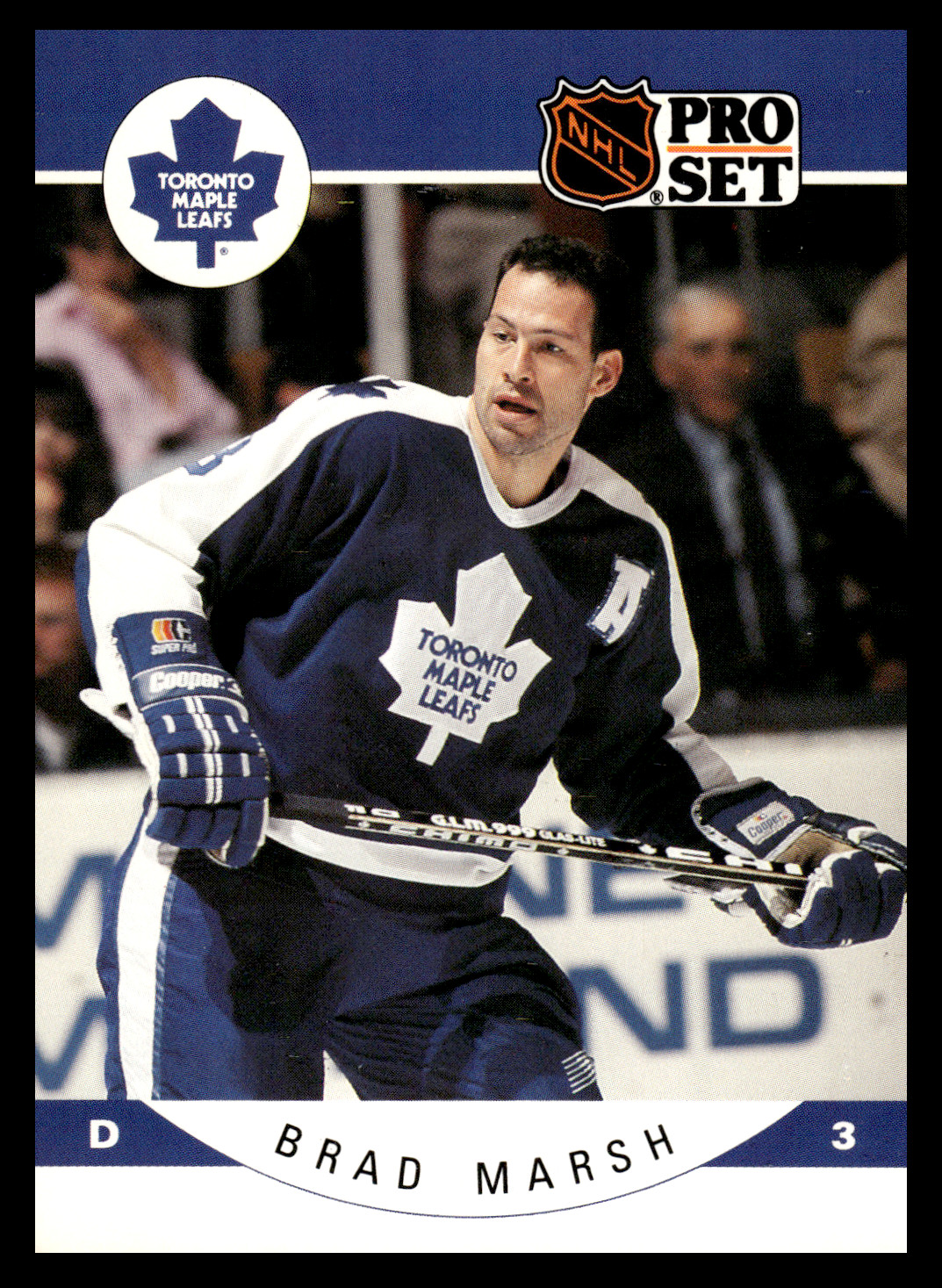 1990-91 Pro Set Brad Marsh #285 Toronto Maple Leafs NHL Hockey