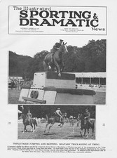 TRING Herts Military Trick riding at the Agricultural Show Vintage Print 1930