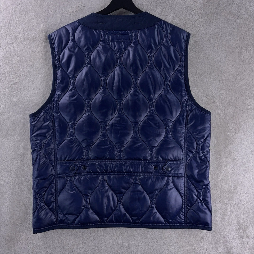 Chaleco RLX Ralph Lauren Para Hombre Talla Grande Azul Acolchado Ligero Foto 2 de 4