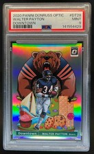 2020 Donruss Optic Walter Payton Downtown SSP #DT-28 Bears PSA 9