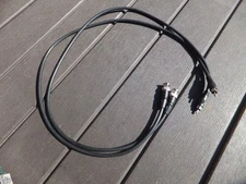 Two RG59/U 75ohm BNC Male to RCA Male 3 ft Coaxial Composite Video Cable