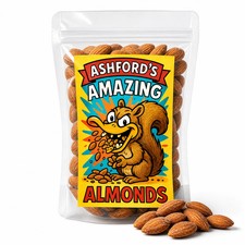 Ashford's Amazing Roasted Salted Almonds Made in USA Keto Friendly