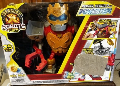 Treasure X Robots Gold Mega Treasure Bot with Real Lights and Sounds New Sealed