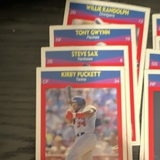 MLB Baseball Trading Card Lot Puckett Canseco Bo Jackson Nolan Ryan Clemens